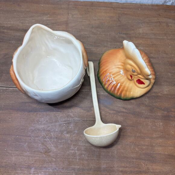 Vintage Rooster Ceramic Sugar Canister - Picture 5 of 7